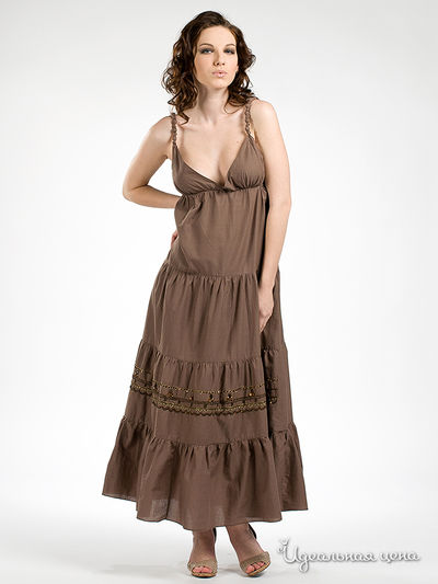 Платье Silvian Heach, цвет цвет какао