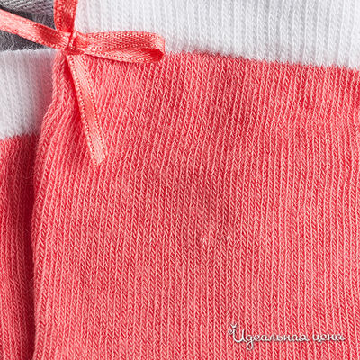 Комплект носков Gulliver для девочки, цвет белый / красный, 2 пары
