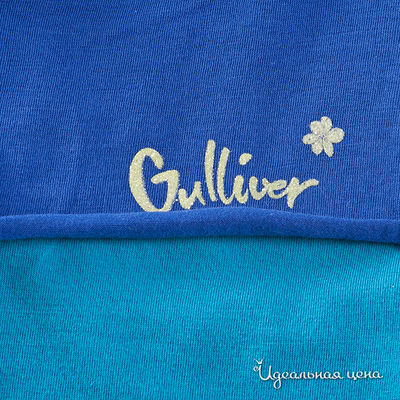 Платье Gulliver для девочки, цвет синий / голубой / салатовый