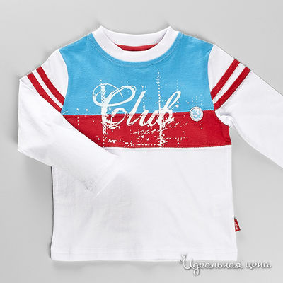 Футболка Gulliver, цвет цвет белый / голубой / красный