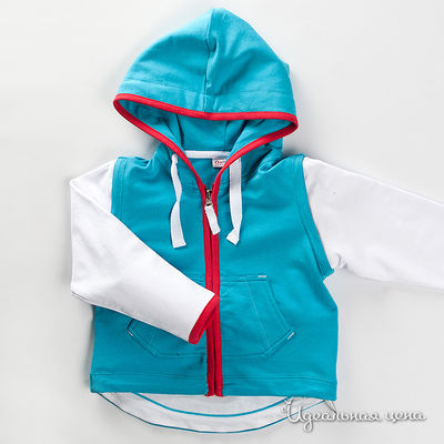 Толстовка Gulliver, цвет цвет синий / белый