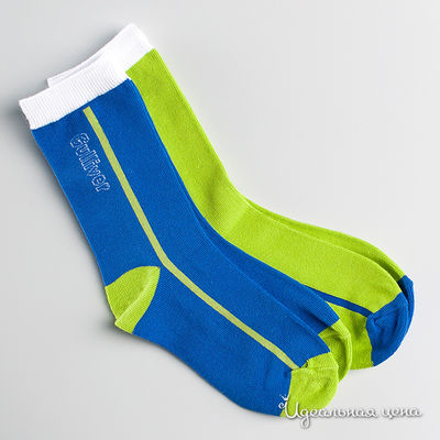 Комплект носков Gulliver для мальчика, цвет синий / салатовый, 2 пары