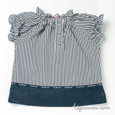 Блуза Gulliver, цвет цвет серый / белый