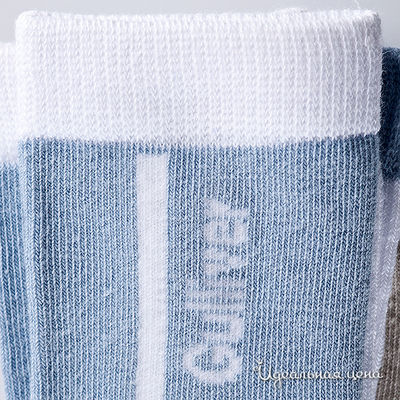 Комплект носков Gulliver для мальчика, цвет белый / голубой, 3 пары