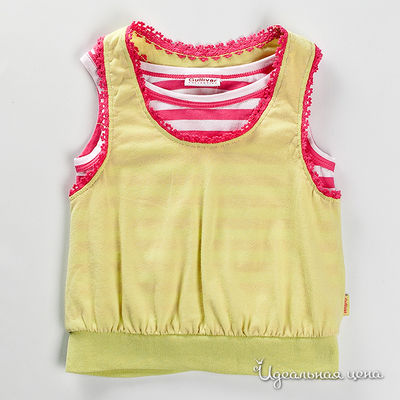 Платье Gulliver, цвет цвет желтый / белый / розовый