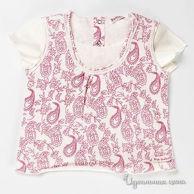 Футболка Gulliver, цвет цвет белый / розовый