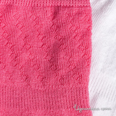Комплект носков Gulliver для девочки, цвет белый / розовый, 2 шт.