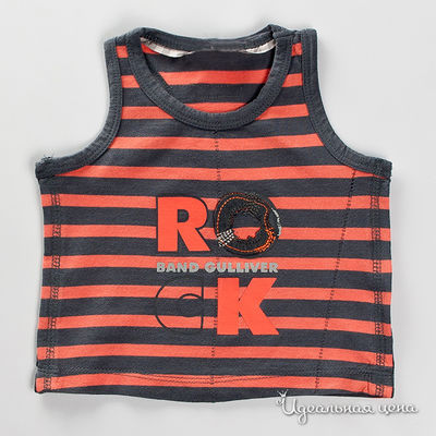 Майка Gulliver, цвет цвет черный / оранжевый