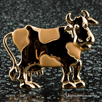Брошь "Корова Angello Ricci