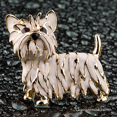 Брошь "Собачка" Angello Ricci
