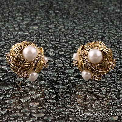 Серьги "жемчуг" Angello Ricci