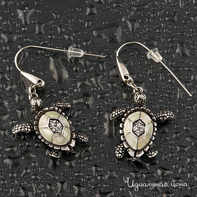 Серьги "Черепашка" Angello Ricci