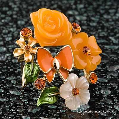 Брошь "цветы" Angello Ricci