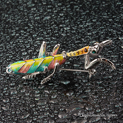 Брошь "Богомол" Angello Ricci