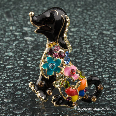 Брошь "Собачка" Angello Ricci