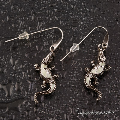 Серьги "Ящерица" Angello Ricci