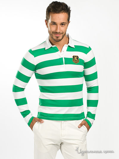 Поло Jess France, цвет цвет белый / зеленый