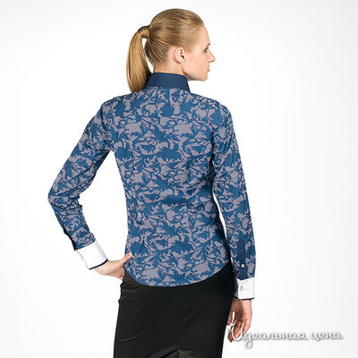 Рубашка Alonzo Corrado женская, цвет синий / серый