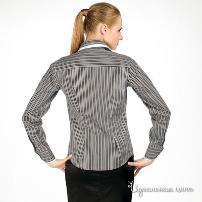 Рубашка Alonzo Corrado женская, цвет серый / черный / белый