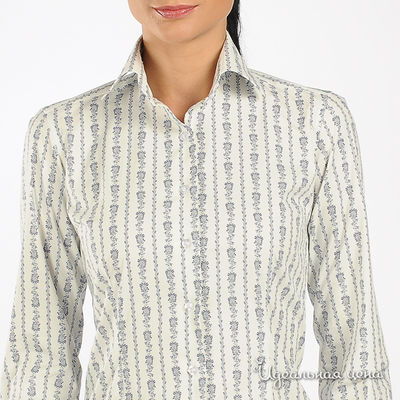 Рубашка Alonzo Corrado женская, цвет белый / серый