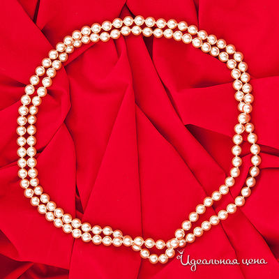 Бусы Majorica, цвет цвет розовый