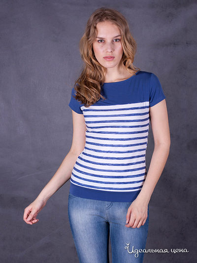 Блузка Bizzaro, цвет цвет белый / синий