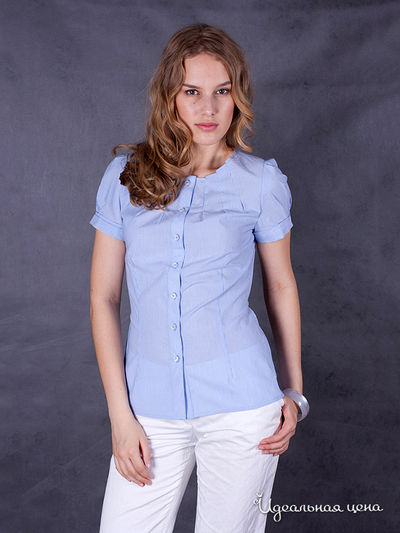 Блузка Bizzaro, цвет цвет голубой