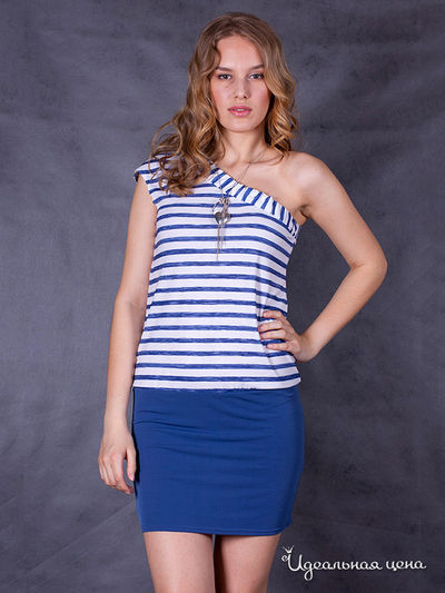 Платье Bizzaro, цвет цвет белый / синий