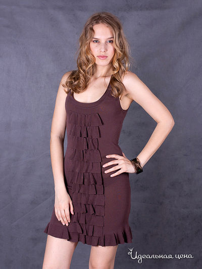 Платье Bizzaro, цвет цвет коричневый