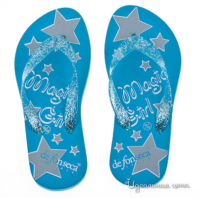 Пляжные тапочки De Fonseca, цвет цвет голубой