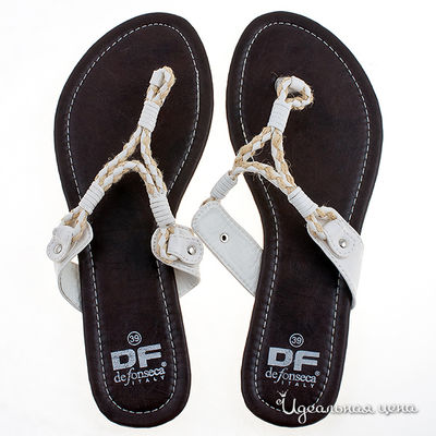 Пляжные тапочки De Fonseca, цвет цвет черный / белый