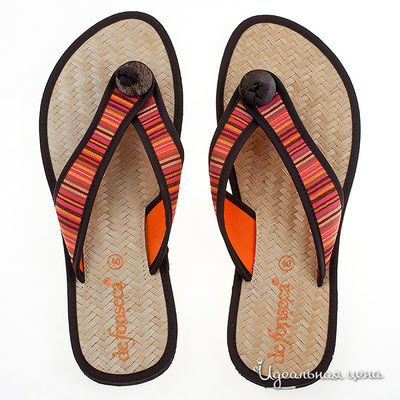 Пляжные тапочки De Fonseca, цвет цвет оранжевый