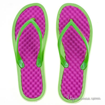 Пляжные тапочки De Fonseca, цвет цвет фуксия / зеленый
