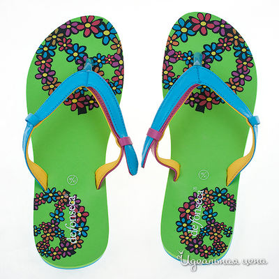 Пляжные тапочки De Fonseca, цвет цвет зеленый