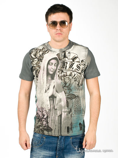 Футболка RZST, цвет цвет серый