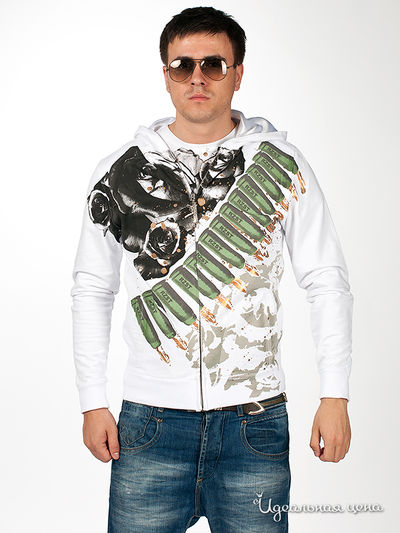 Толстовка RZST, цвет цвет белый