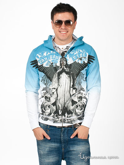 Толстовка RZST, цвет цвет голубой