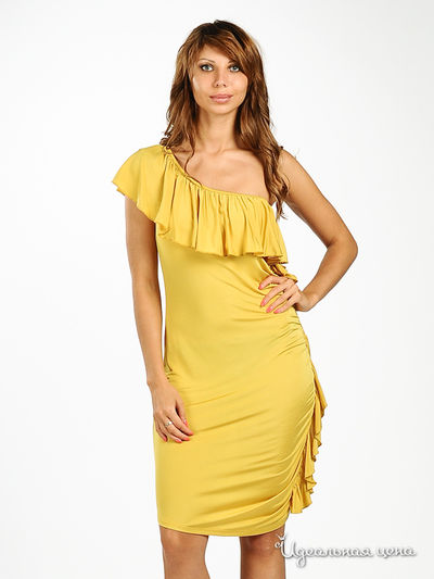 Платье Cristina Gavioli женское, цвет желтый