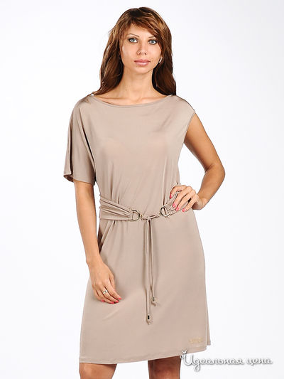 Платье Cristina Gavioli, цвет цвет бежевый