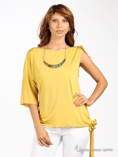 Футболка Cristina Gavioli, цвет цвет желтый