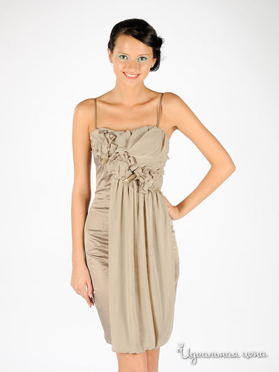 Платье Rinascimento, цвет цвет бежевый