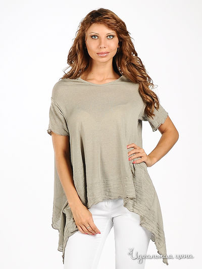 Футболка Cristina Gavioli, цвет цвет песочный