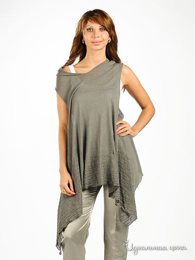 Футболка Cristina Gavioli, цвет цвет серый