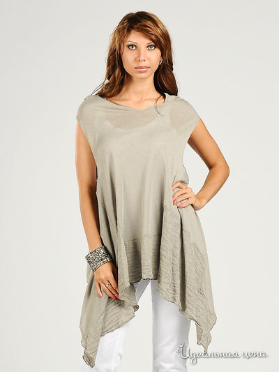 Футболка Cristina Gavioli, цвет цвет песочный