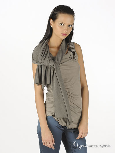 Платок Cristina Gavioli, цвет цвет серый