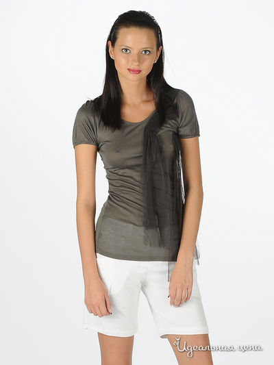 Футболка Cristina Gavioli, цвет цвет угольный