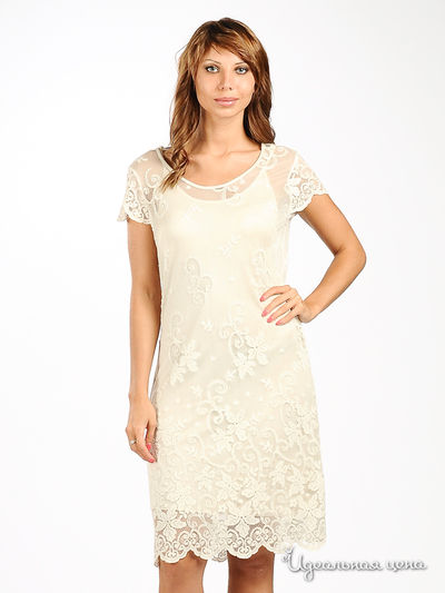 Платье Cristina Gavioli, цвет цвет молочный