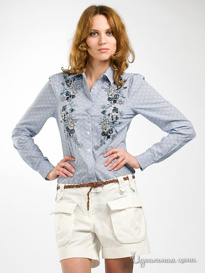 Блузка Fracomina, цвет цвет лиловый