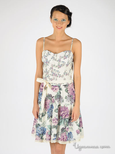 Платье Rinascimento, цвет цвет белый / мультиколор