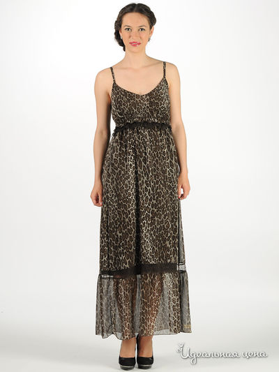 Платье Cristina Gavioli, цвет цвет коричневый